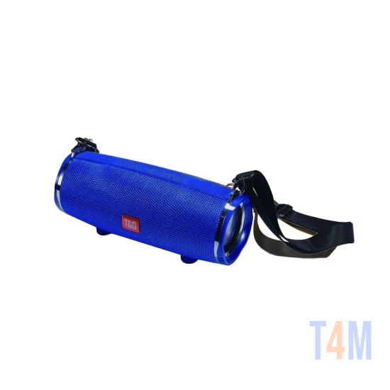 COLUNA DE SOM PORTÁTIL T&G TG-189/TG189 FM/AUX/USB AZUL